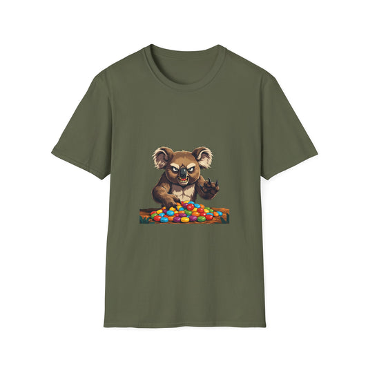 Koala Eating Eucalyptus funny t shirt