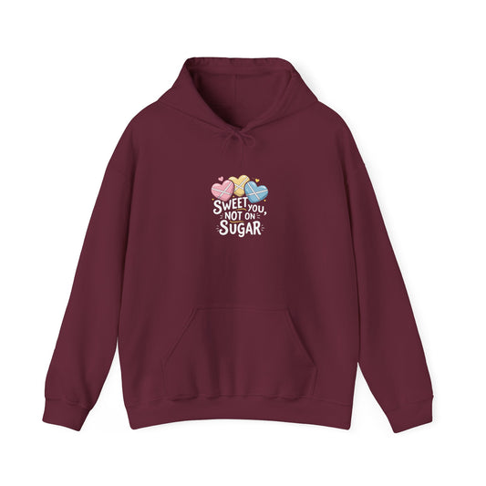 Sweet You Not On Sugar Hoodie — Cute Candy Graphic Sweatshirt
