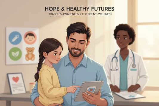 Are children of diabetic fathers at risk for health problems?