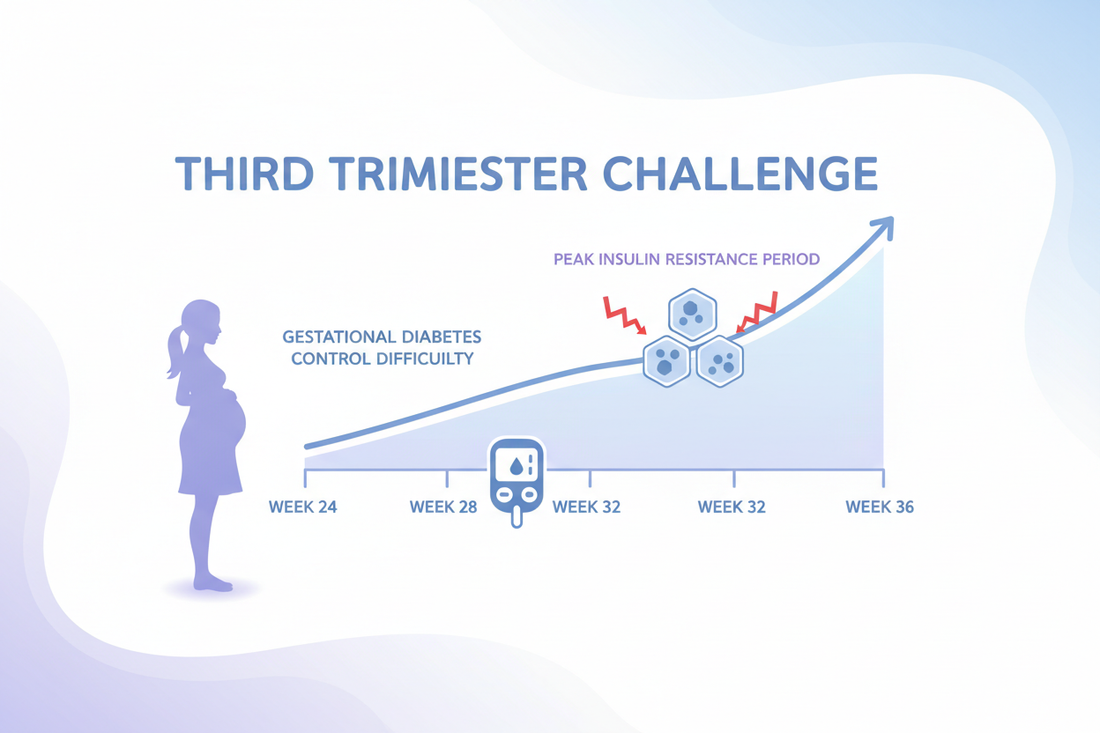 What is the hardest week to control gestational diabetes?