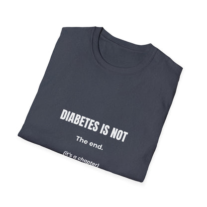 Diabetes Journey: Inspiring Typography Art, Motivational Health Design--Diabetes is not T-shirt