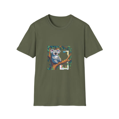 Koala Funny Tee on a Tree T shirt