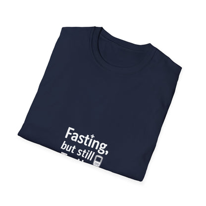 Fasting But Still Testing T‑Shirt — Funny Intermittent Fasting Shirt