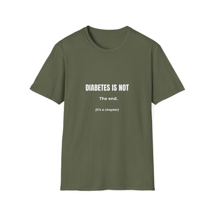 Diabetes Journey: Inspiring Typography Art, Motivational Health Design--Diabetes is not T-shirt