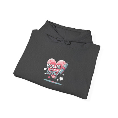 Bolus of Love: Vector Illustration Art, Marker Pen Design, Romantic Heart Artwork-- Valentines Gift Hoodie