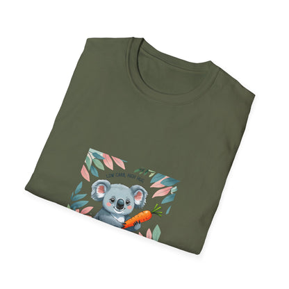 Koala Eating Carrot t shirt