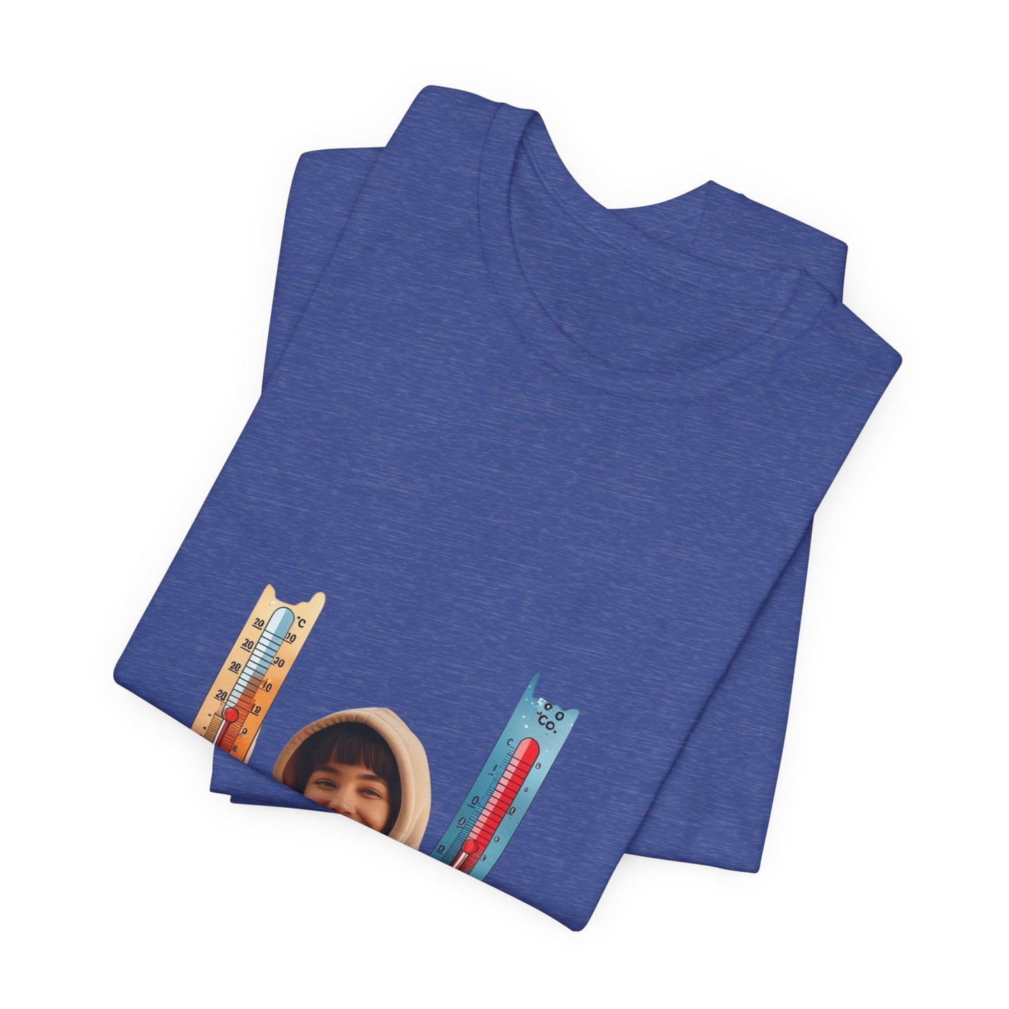 Photo Portrait Tee with Colorful Guitar Heart Graphics