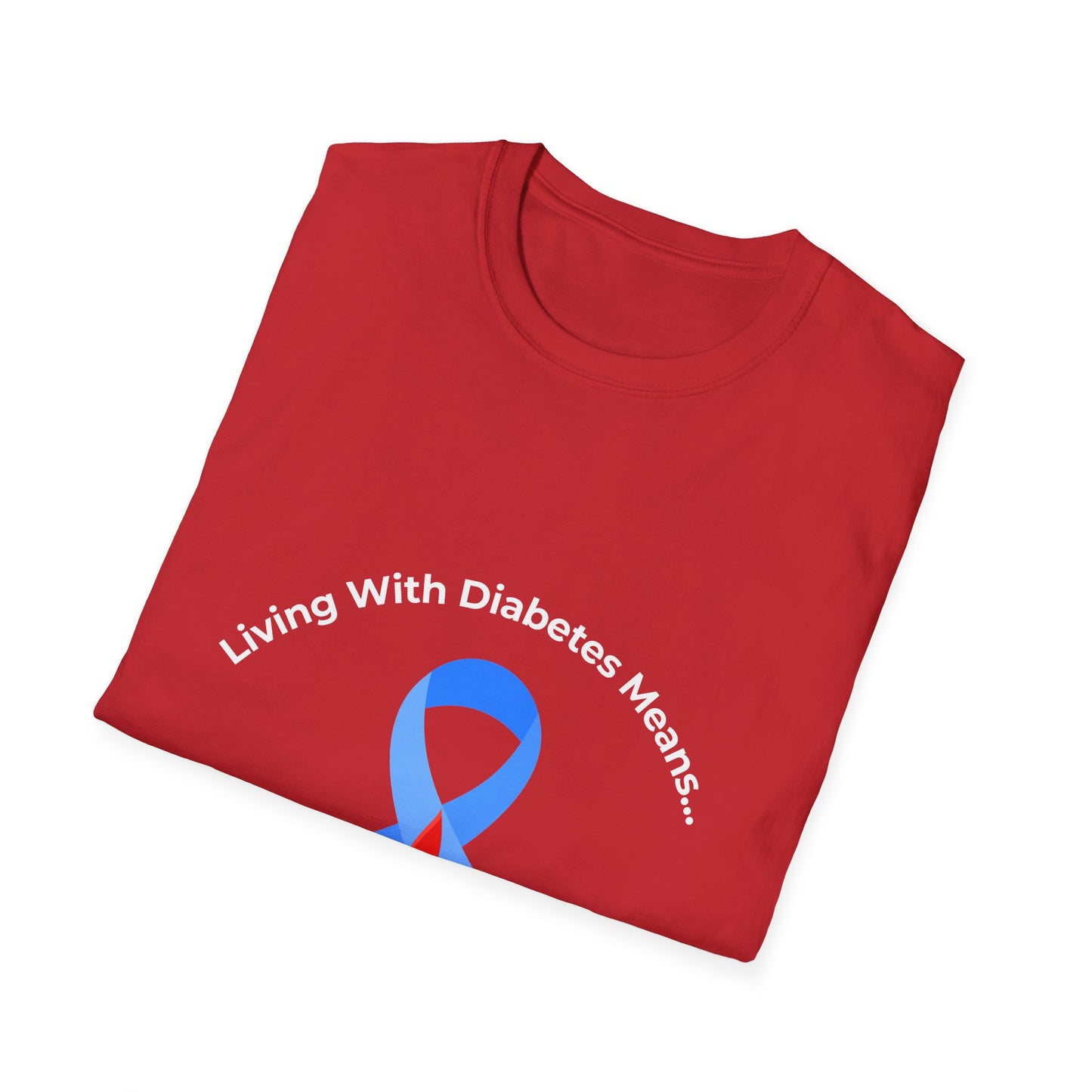 Diabetes Awareness T-Shirt — "Living With Diabetes Means... Doing Maths at Dinner"