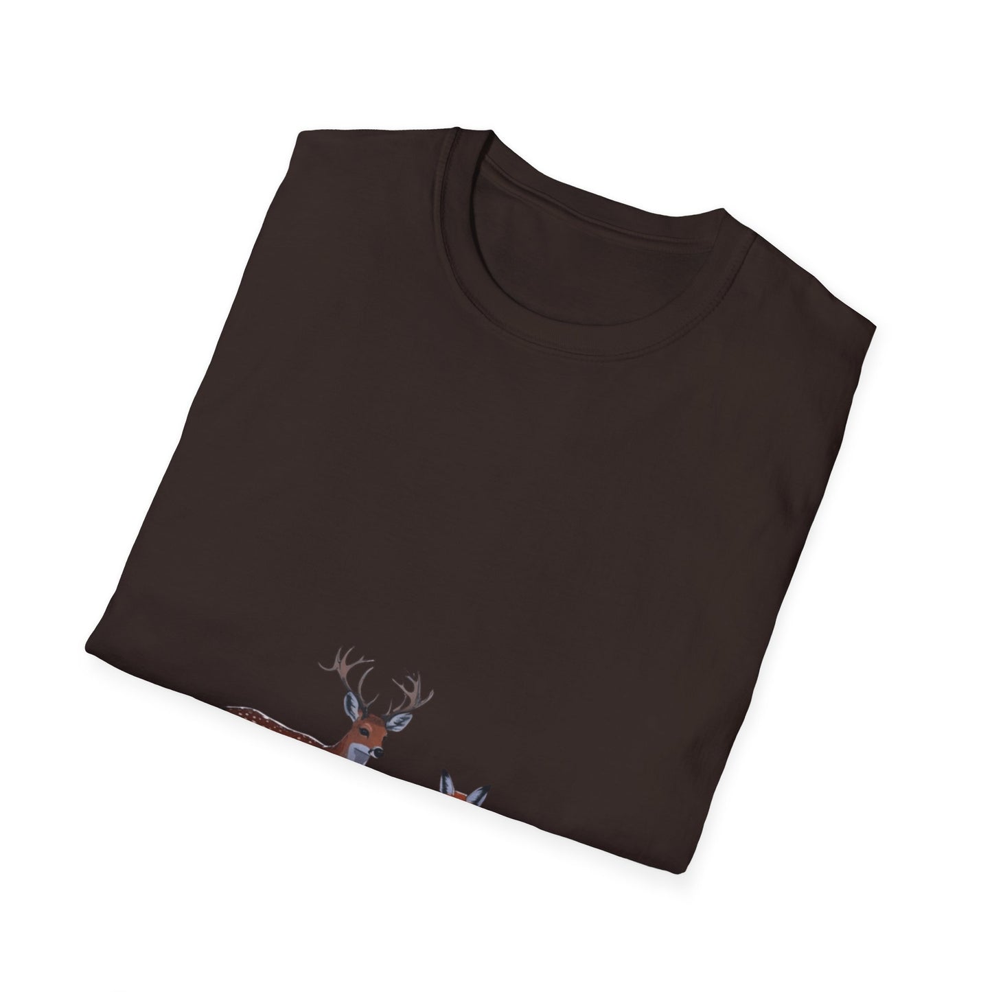 Woodland Companions: Spotted Forest Dwellers, Digital Wildlife Illustration---Cozy Reader T-Shirt