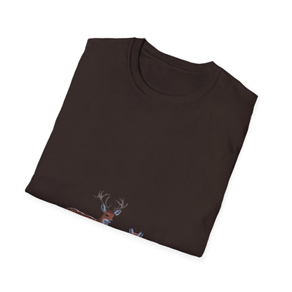 Woodland Companions: Spotted Forest Dwellers, Digital Wildlife Illustration---Cozy Reader T-Shirt