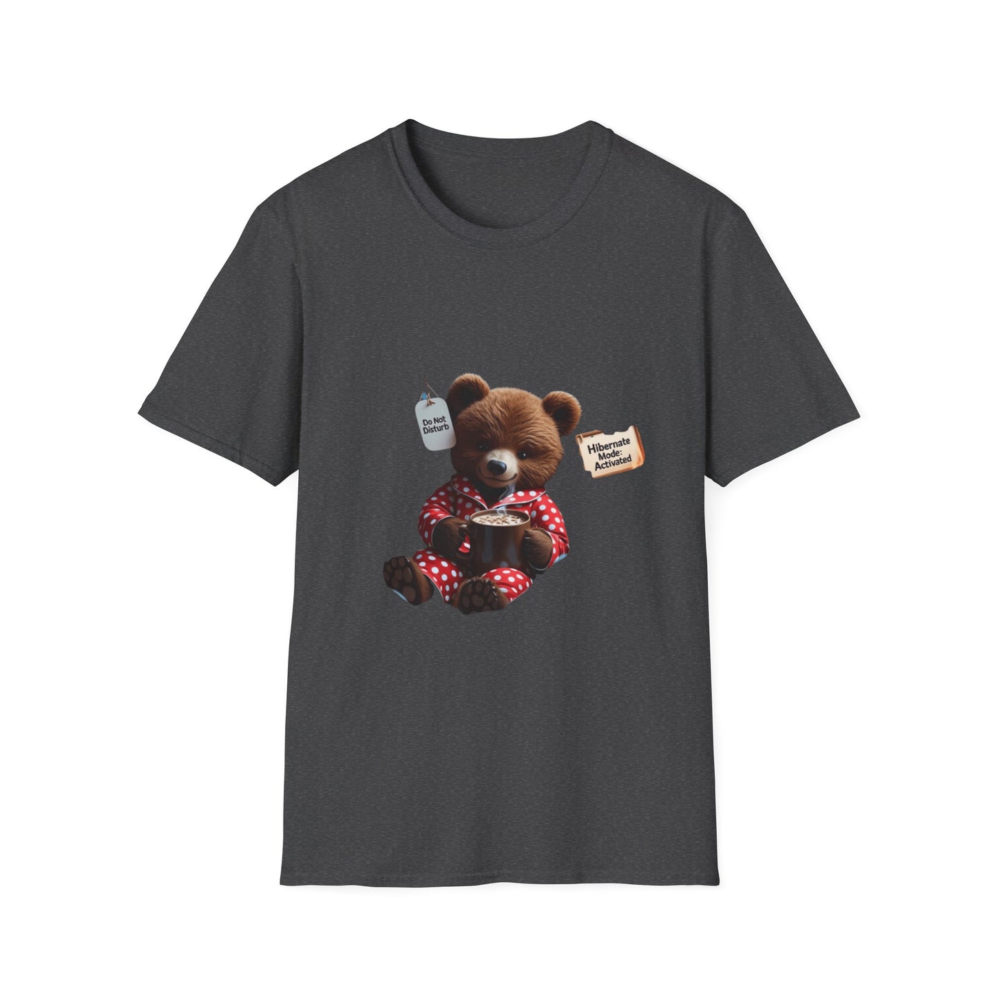 Cozy Bear Hibernation: Winter Relaxation Illustration, Cute Teddy Digital Art---Cozy Reader T-Shirt