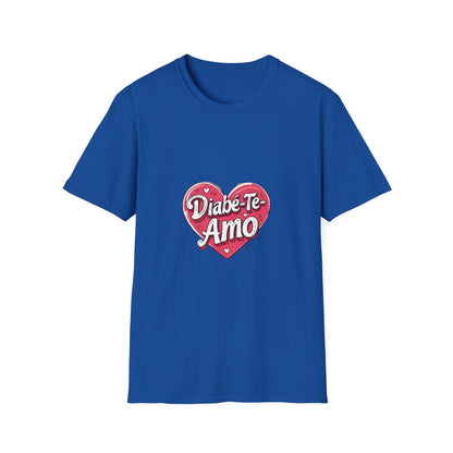 Diablo-Te Amo: Heart-Shaped Love Design, Pop Art Typography, Romantic Graffiti Style Illustration-- Valentines Gift Tee