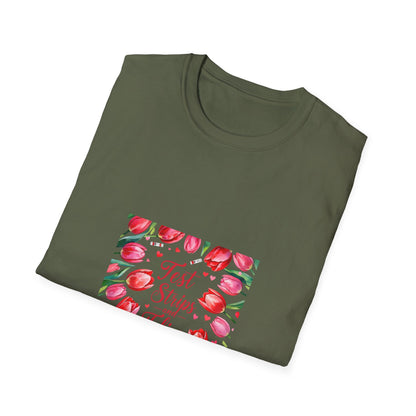 Beautiful Test strips and Tulips t shirt