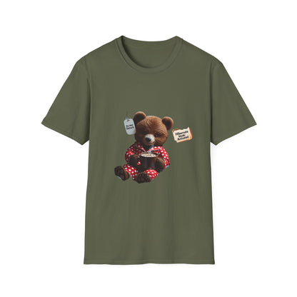 Cozy Bear Hibernation: Winter Relaxation Illustration, Cute Teddy Digital Art---Cozy Reader T-Shirt
