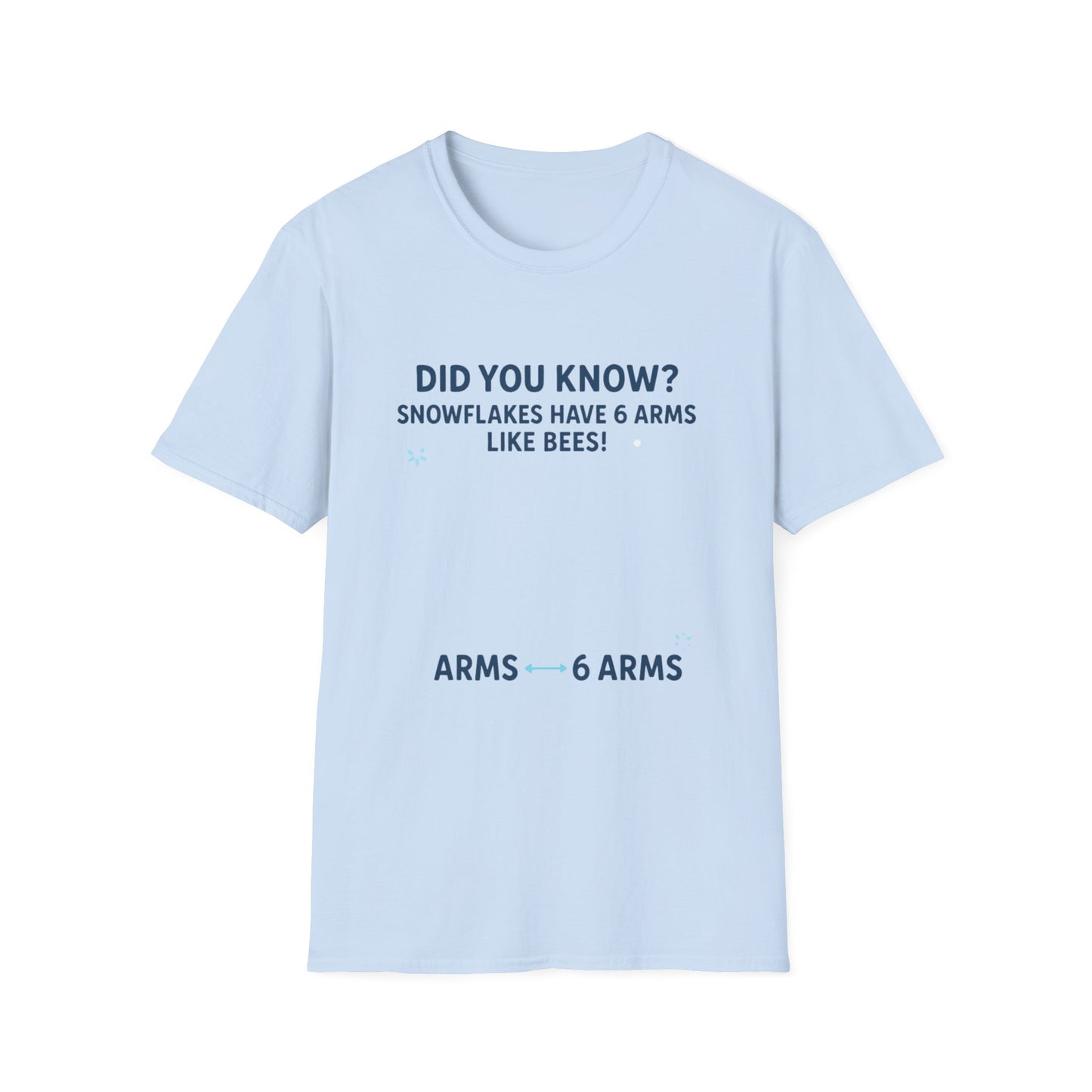 Snowflake Science: Symmetrical Design Infographic, Educational Graphic---Cozy Reader T-Shirt