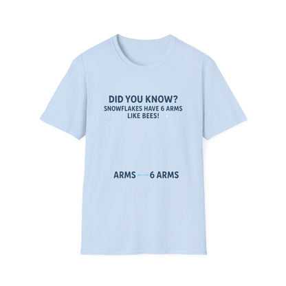 Snowflake Science: Symmetrical Design Infographic, Educational Graphic---Cozy Reader T-Shirt