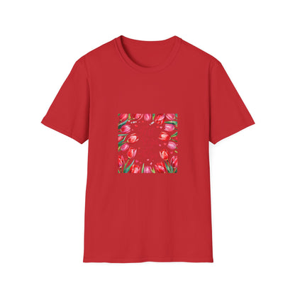 Beautiful Test strips and Tulips t shirt