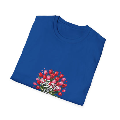 Test Strips and Tulips love t shirt