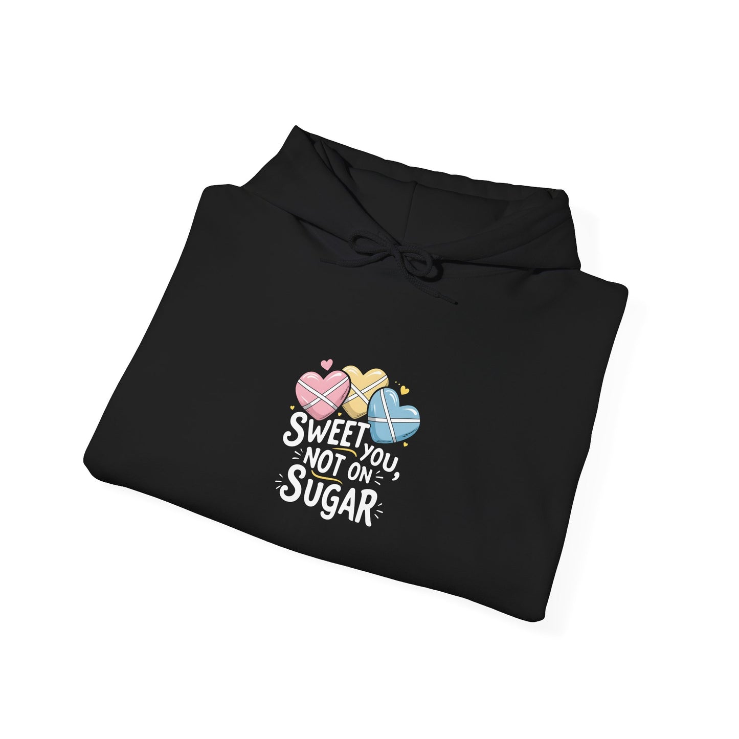 Sweet You Not On Sugar Hoodie — Cute Candy Graphic Sweatshirt