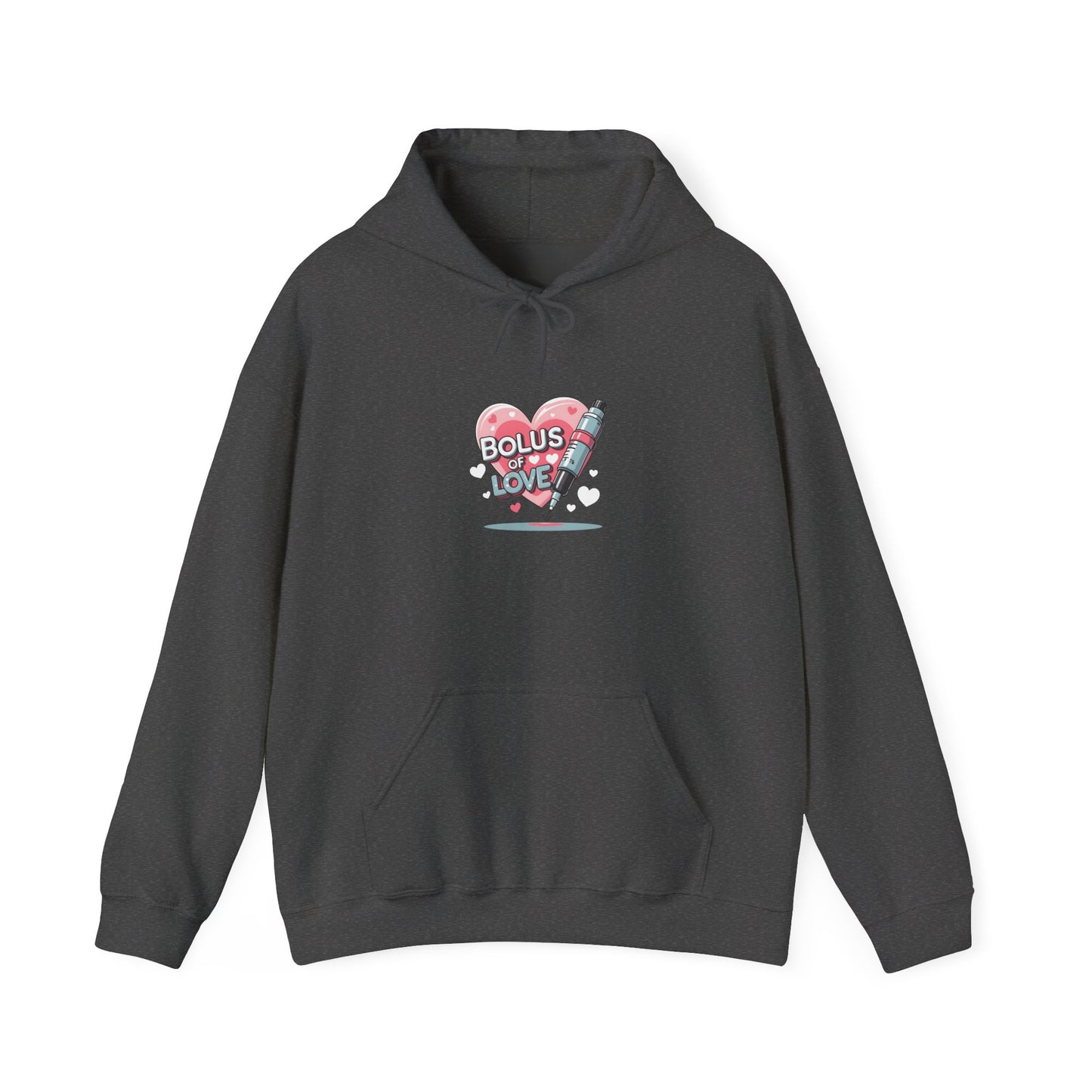 Bolus of Love: Vector Illustration Art, Marker Pen Design, Romantic Heart Artwork-- Valentines Gift Hoodie