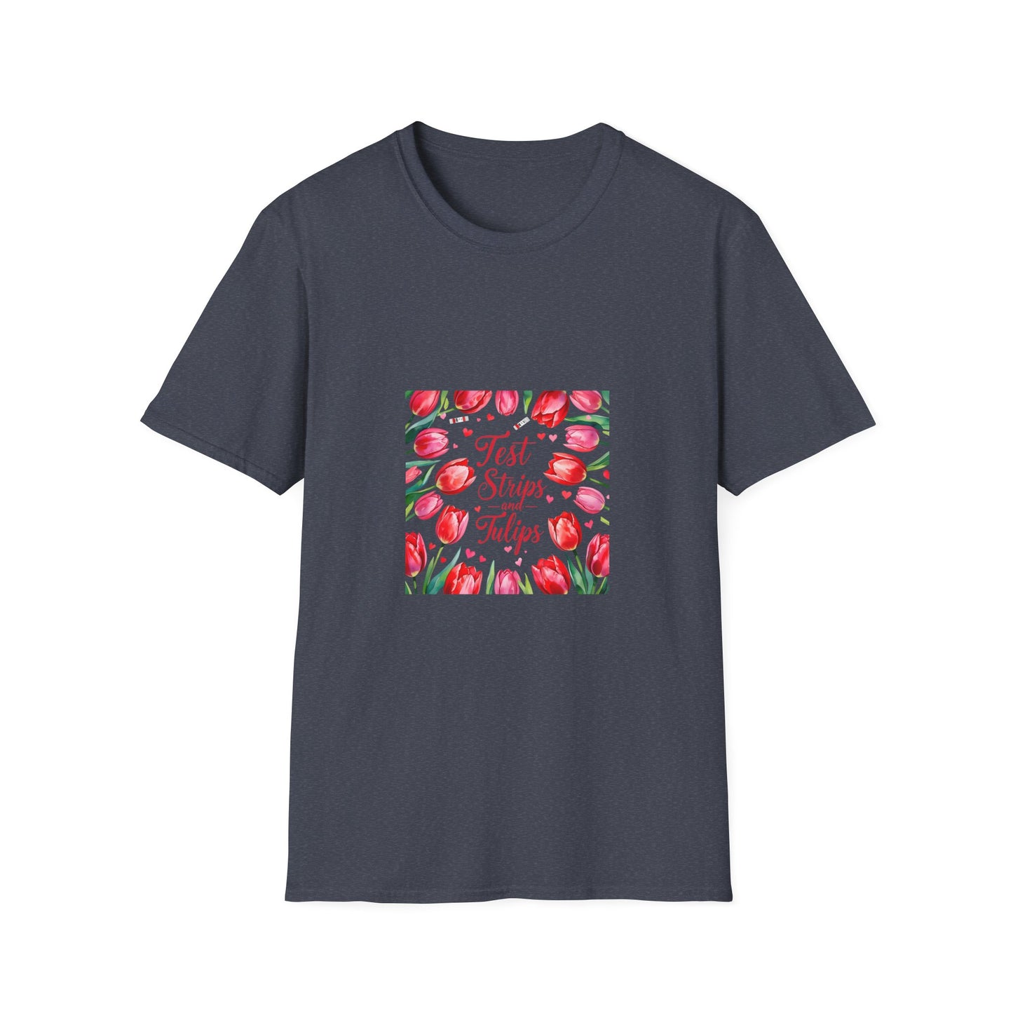 Beautiful Test strips and Tulips t shirt