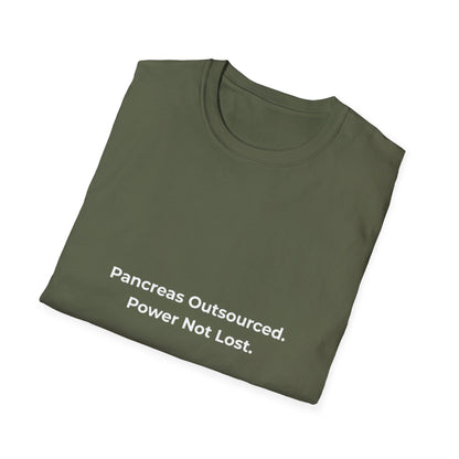 Outsourced Resilience: Medical Typography, Minimalist Graphic Design--Diabetes T-shirt