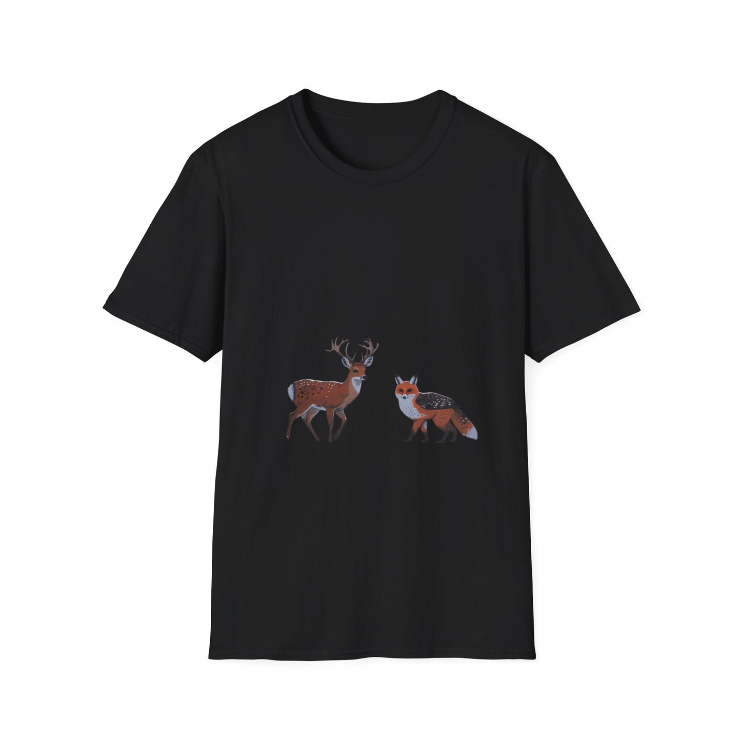 Woodland Companions: Spotted Forest Dwellers, Digital Wildlife Illustration---Cozy Reader T-Shirt