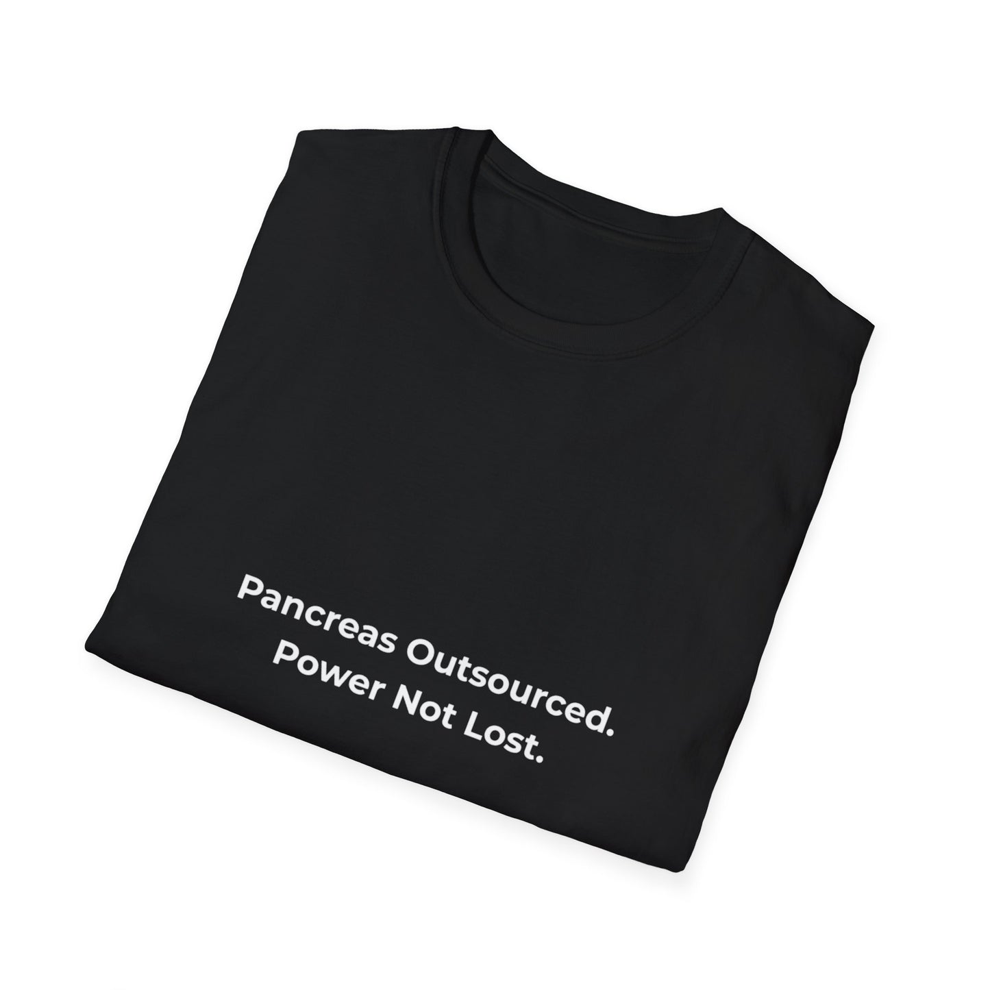 Outsourced Resilience: Medical Typography, Minimalist Graphic Design--Diabetes T-shirt