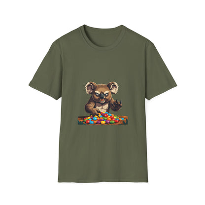 Koala Eating Eucalyptus funny t shirt