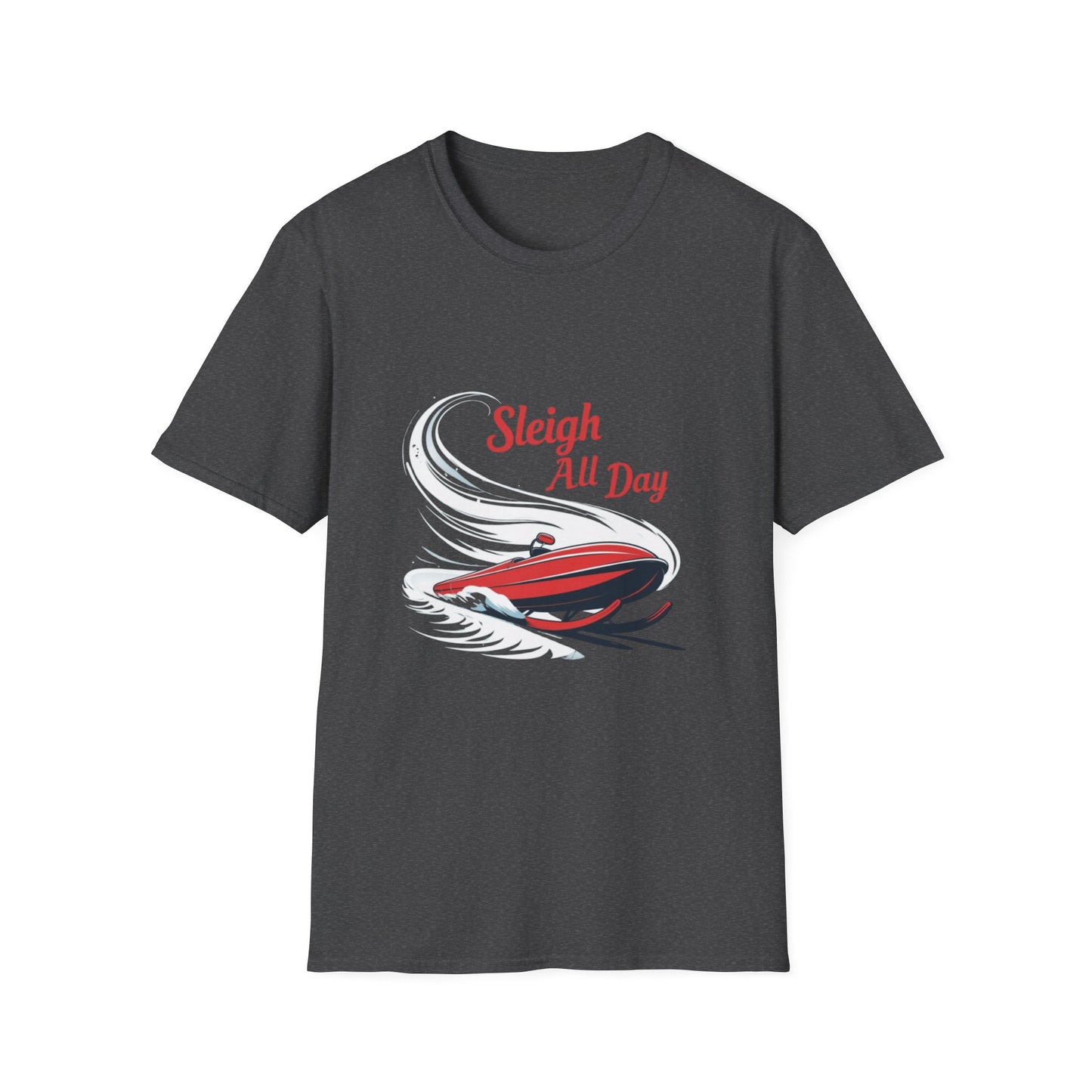 Sleigh Velocity: Graphic Motion Design, High-Speed Holiday Illustration---Cozy Reader T-Shirt