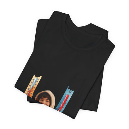 Photo Portrait Tee with Colorful Guitar Heart Graphics