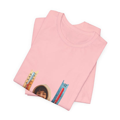 Photo Portrait Tee with Colorful Guitar Heart Graphics
