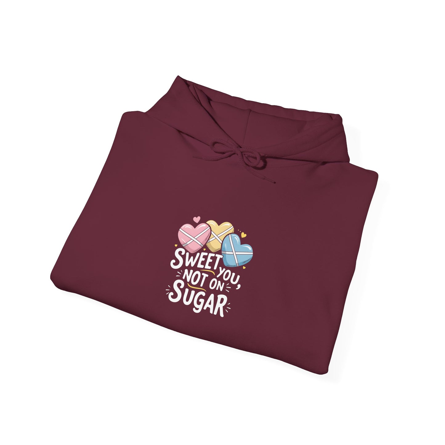 Sweet You Not On Sugar Hoodie — Cute Candy Graphic Sweatshirt