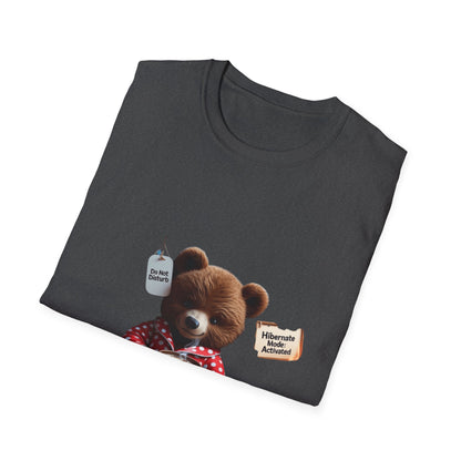 Cozy Bear Hibernation: Winter Relaxation Illustration, Cute Teddy Digital Art---Cozy Reader T-Shirt