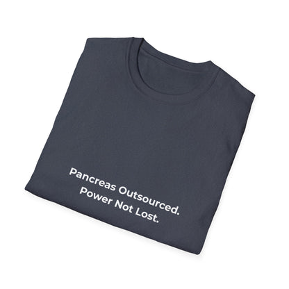 Outsourced Resilience: Medical Typography, Minimalist Graphic Design--Diabetes T-shirt