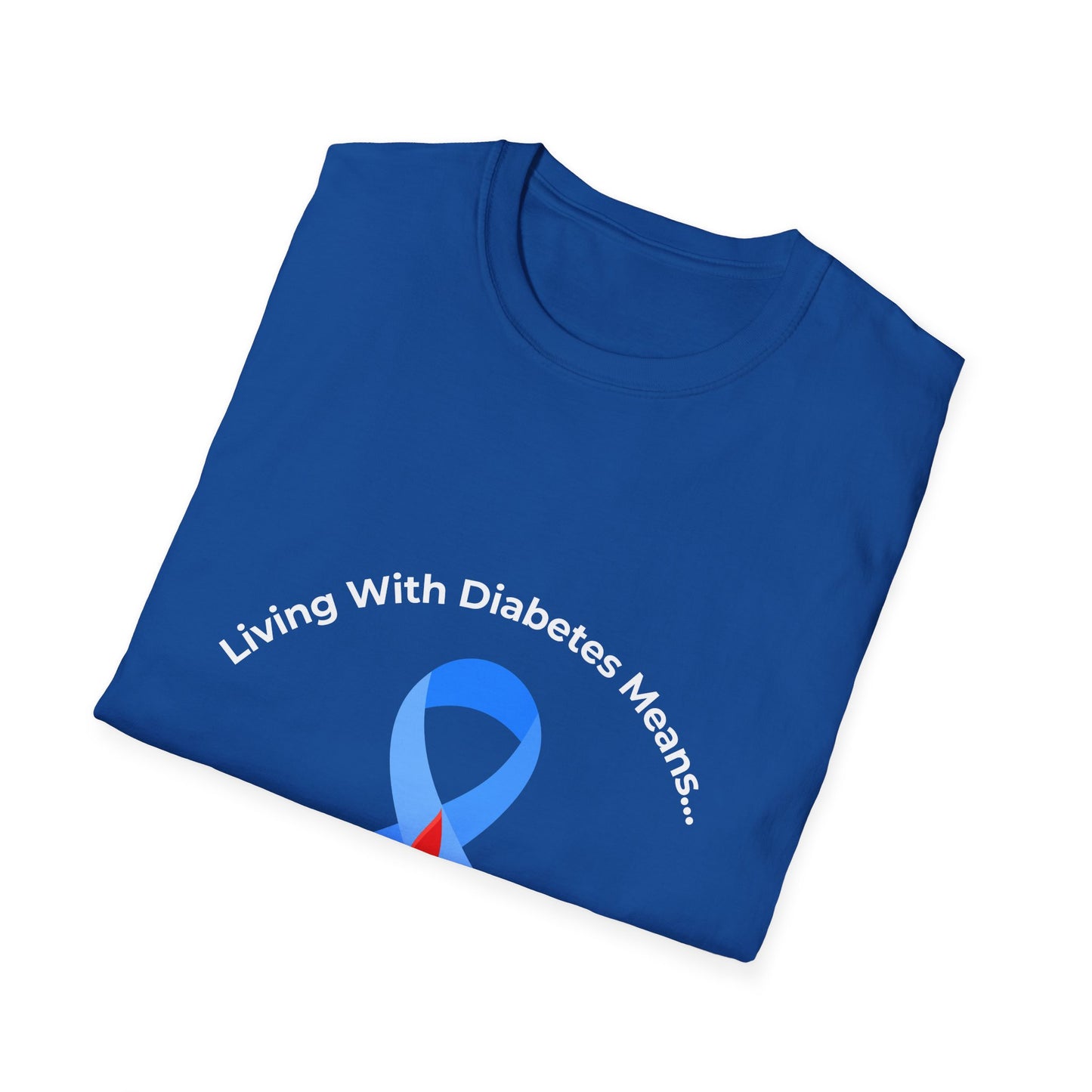 Diabetes Awareness T-Shirt — "Living With Diabetes Means... Doing Maths at Dinner"