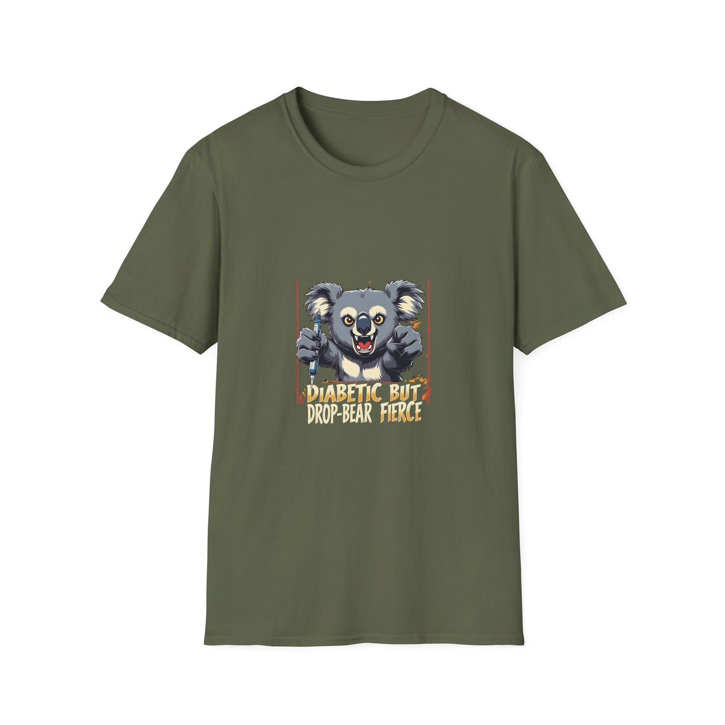Diabetic but Fierce Koala Colol T shirt