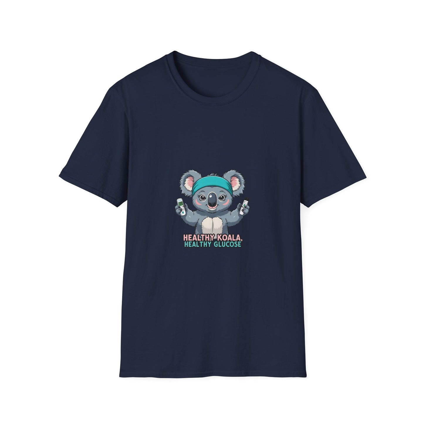 Koala Glucose Awareness T-Shirt — 'Healthy Koala, Healthy Glucose' Cute Diabetes Support Tee