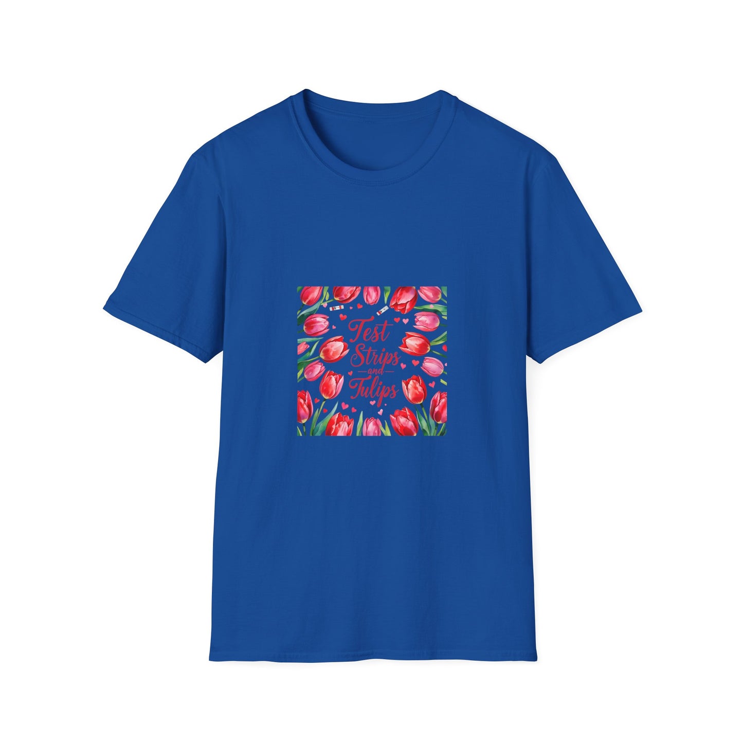 Beautiful Test strips and Tulips t shirt