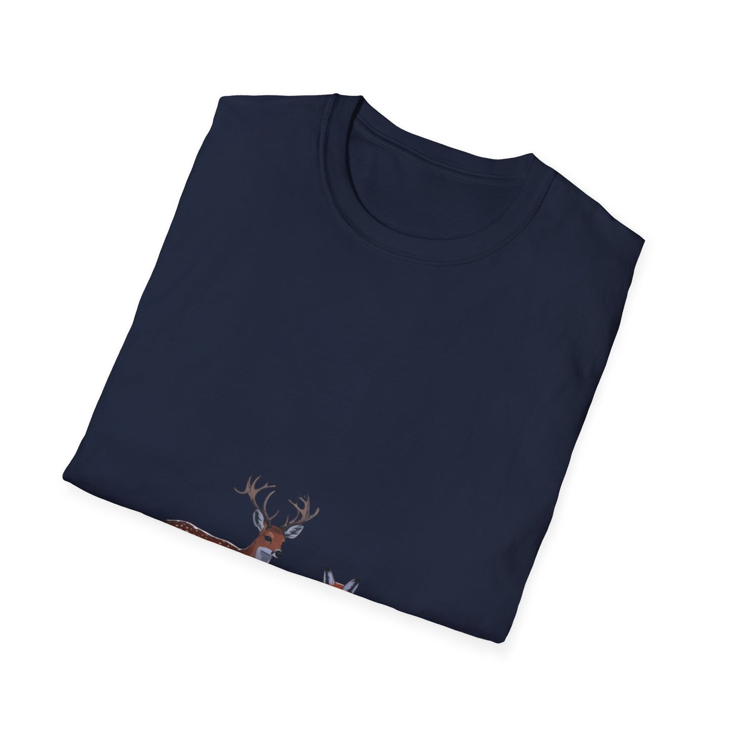 Woodland Companions: Spotted Forest Dwellers, Digital Wildlife Illustration---Cozy Reader T-Shirt